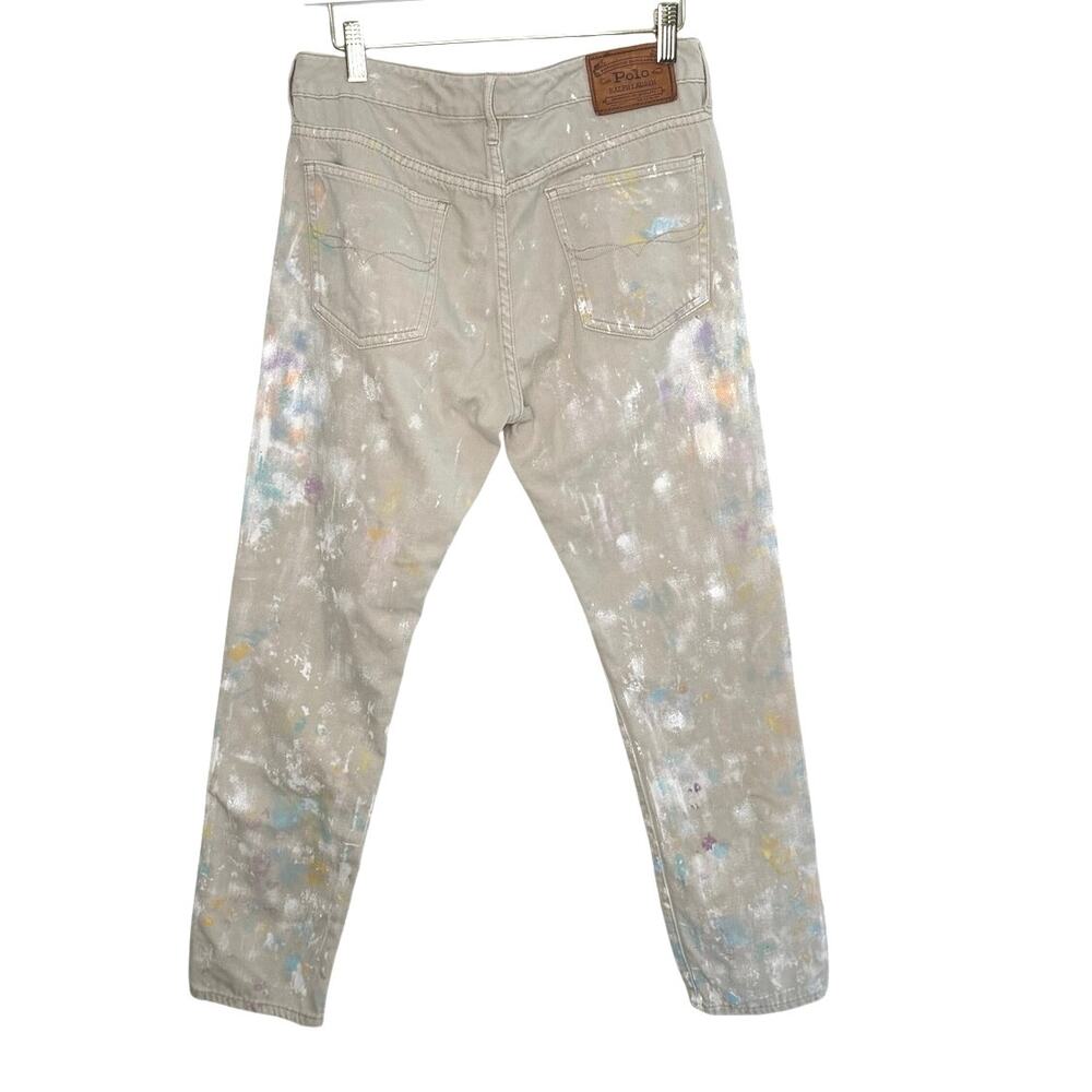 POLO RALPH LAUREN Aster paint splatter boyfriend Jean size 28 (6) - Picture 6 of 11